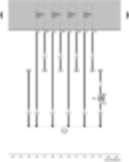 Wiring Diagram  VW GOL 2009 - Cold start valve