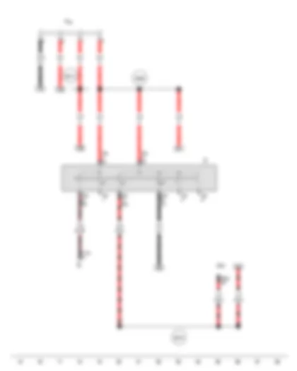 Wiring Diagram  VW GOL 2010 - Ignition/starter switch - Terminal 30 wiring junction