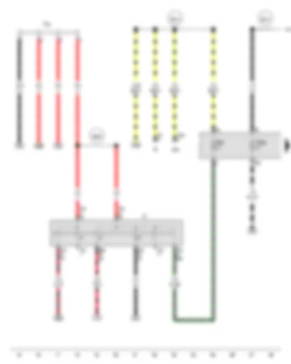 Wiring Diagram  VW GOL 2010 - Ignition/starter switch - Terminal 30 wiring junction