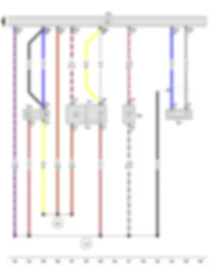 Wiring Diagram  VW GOL 2014 - Hall sender - Intake air temperature sender - Knock sensor 1 - Coolant temperature sender - Intake manifold pressure sender - Engine control unit