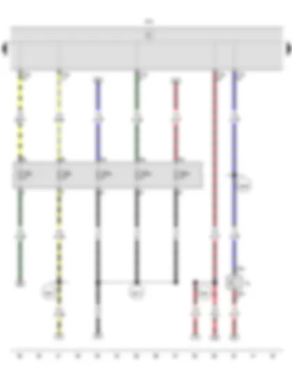 Электросхемa  VW GOL 2014 - Выключатель фонарей заднего хода - Блок управления бортовой сети