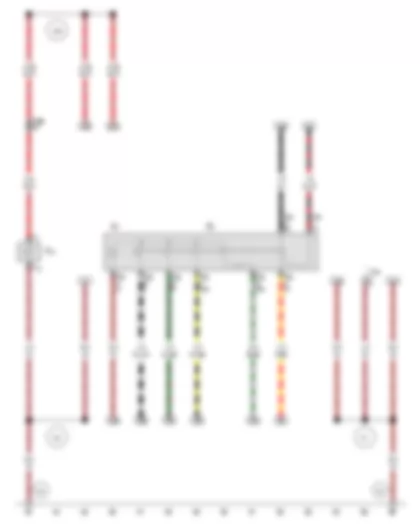 Wiring Diagram  VW GOL 2007 - Hazard warning light switch - Brake fluid level warning contact - Indicator lamp for hazard warning light