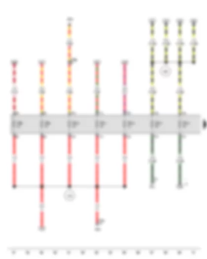 Wiring Diagram  VW GOL 2008 - Fuse 8 in fuse holder A - Fuse 9 in fuse holder A - Fuse 10 in fuse holder A - Fuse 11 in fuse holder A - Fuse 12 in fuse holder A - Fuse 13 in fuse holder A - Fuse 14 in fuse holder A