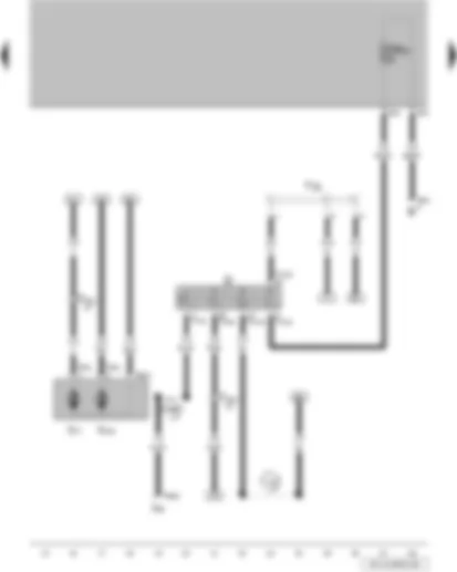 Wiring Diagram  VW GOL 2009 - Ignition/starter switch - terminal 30 wiring junction - driver side mirror adjustment motor