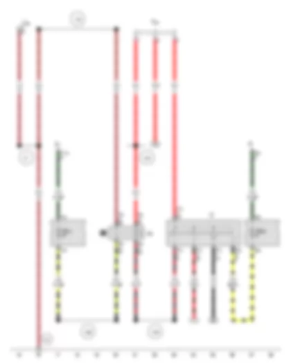 Wiring Diagram  VW GOL 2008 - Ignition/starter switch - X-contact relief relay - Terminal 30 wiring junction