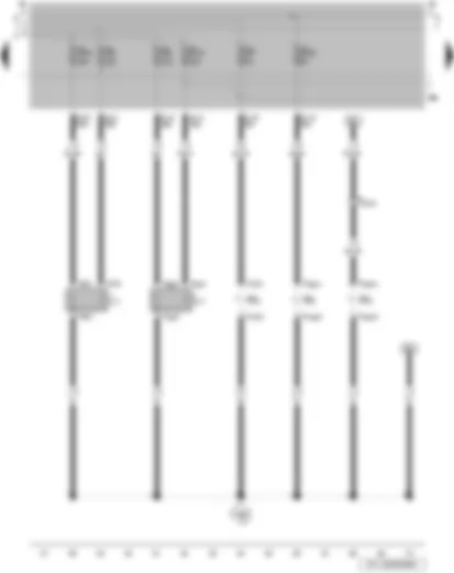 Wiring Diagram  VW GOL 2005 - Left headlight twin filament bulb/left sealed beam insert - right headlight twin filament bulb/right sealed beam insert - right tail light bulb - left tail light bulb - front left turn signal bulb