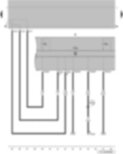 Wiring Diagram  VW GOL 2009 - Control unit in dash panel insert - dash panel insert - main beam warning lamp - turn signal warning lamp