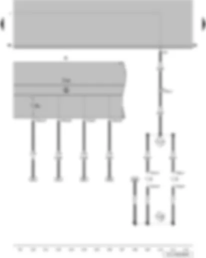 Wiring Diagram  VW GOL 2005 - Control unit in dash panel insert - dash panel insert - alternator warning lamp - number plate light