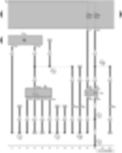 Wiring Diagram  VW GOL 2005 - Fresh air blower switch - air conditioning system relay - air conditioning system control unit