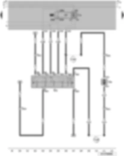 Wiring Diagram  VW GOL 2007 - Intermittent wiper switch - automatic intermittent wash and wipe relay - windscreen and rear window washer pump