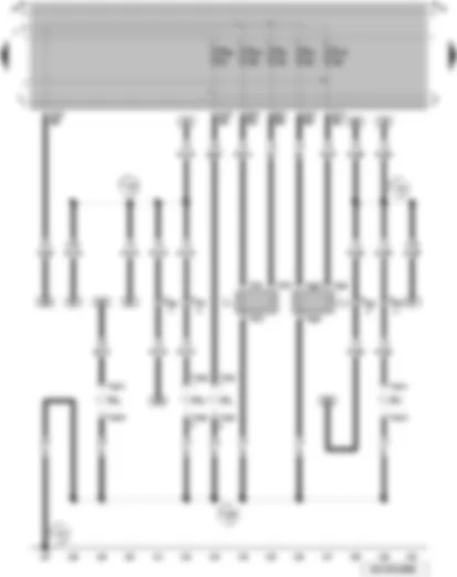 Wiring Diagram  VW GOL 2007 - Left headlight twin filament bulb/left sealed beam insert - right headlight twin filament bulb/right sealed beam insert - left side light bulb - right side light bulb - front left turn signal bulb