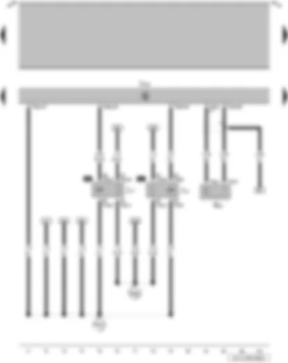 Wiring Diagram  VW GOL 2014 - Knock sensor 1 - fuel pump relay - cold start device relay - engine control unit