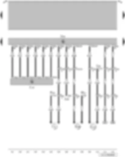 Wiring Diagram  VW GOL 2005 - Idling speed stabilisation control unit - engine control unit
