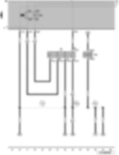 Wiring Diagram  VW GOL 2009 - Ignition/starter switch - X-contact relief relay - anti-theft alarm system horn