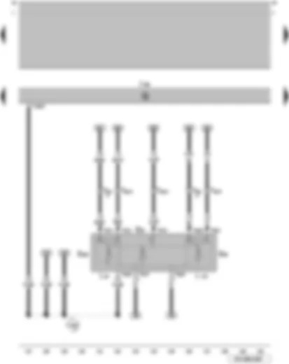 Wiring Diagram  VW GOL 2013 - Rear left window regulator switch - in driver door - rear right window regulator switch - in driver door - childproof lock switch - convenience system central control unit