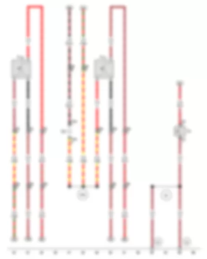 Wiring Diagram  VW GOL 2009 - Luggage compartment light switch - Driver door exterior handle switch for anti-theft alarm system - Front passenger door exterior handle switch for anti-theft alarm system - Left door warning lamp