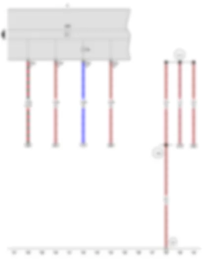 Wiring Diagram  VW GOL 2009 - Control unit in dash panel insert - Dash panel insert - Alternator warning lamp