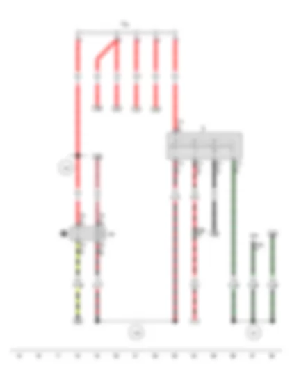 Wiring Diagram  VW GOL 2011 - Ignition/starter switch - X-contact relief relay - Terminal 30 wiring junction