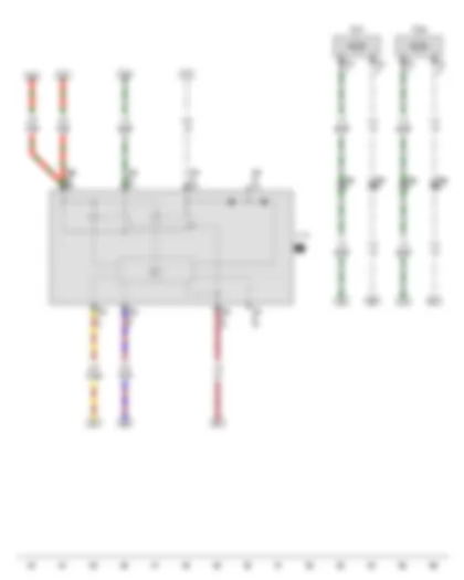 Wiring Diagram  VW GOL 2014 - Central locking system relay - Rear left power latching motor - Rear right power latching motor