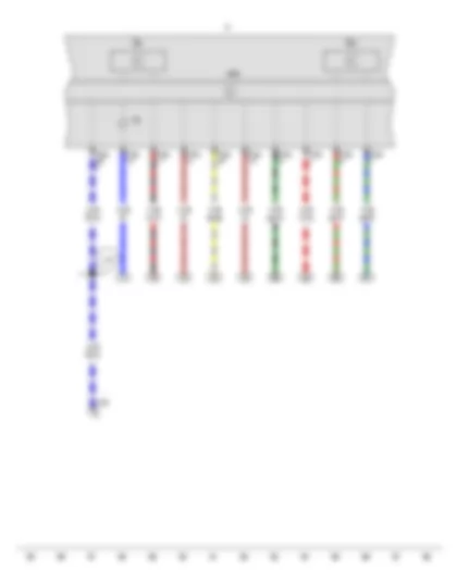 Wiring Diagram  VW GOL 2009 - Rev. counter - Speedometer - Control unit in dash panel insert - Dash panel insert - Alternator warning lamp