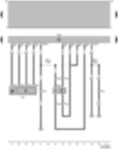 Wiring Diagram  VW GOL 2003 - Lambda probe - 1AV control unit (injection system) - Trottle valve positioner