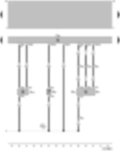 Wiring Diagram  VW GOL 2001 - Intake air temperature sender - Coolant temperature sender - Intake manifold pressure sender - Throttle valve positioner sender - 1AV control unit (injection system)
