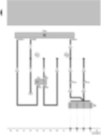 Wiring Diagram  VW GOL 2004 - Glow plug relay - Diesel direct injection system control unit - Engine glow plug