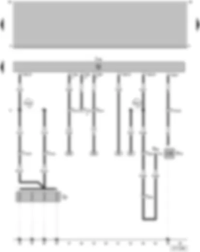 Wiring Diagram  VW GOL 2001 - Diesel direct injection system control unit - Altitude correction solenoid valve - Engine glow plug