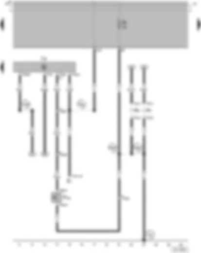 Wiring Diagram  VW GOL 2004 - Interruptor das luzes - Interruptor de contato na tampa traseira para sistema de advertência anti-roubo - Aparelho de comando do sistema de alarme - Lâmpada do indicador de direção dianteiro esquerdo