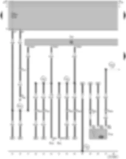 Wiring Diagram  VW GOL 2005 - Alarm system control unit - Central locking motor (Safe) - front passenger door