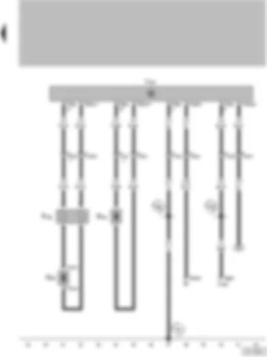 Wiring Diagram  VW GOL 2003 - Airbag coil connector - return spring with slip ring - Airbag control unit - Airbag igniter - driver side - Airbag igniter 1 - front passenger side