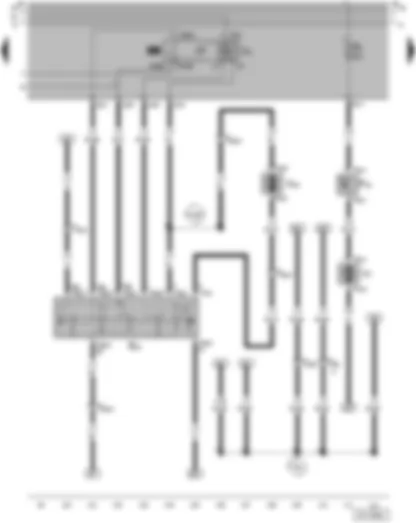 Wiring Diagram  VW GOL 2003 - Intermittent wiper switch - Radiator fan thermal switch - Automatic intermittent wash/wipe relay - Radiator fan - Windscreen and rear window washer pump