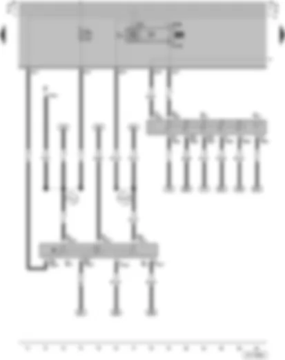 Wiring Diagram  VW GOL 2005 - Turn signal switch - Hazard warning light switch - Headlight dipper/flasher switch - Hazard warning light relay - Hazard warning light system warning lamp