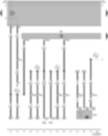 Wiring Diagram  VW GOL 2005 - Alarm system control unit - Central locking motor (Safe) - front passenger door