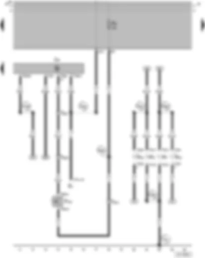 Wiring Diagram  VW GOL 2005 - Rear lid contact switch for anti-theft alarm - Alarm system control unit - Turn signal bulb - front left - Turn signal bulb - front right - Side turn signal bulb - left - Side turn signal bulb - right