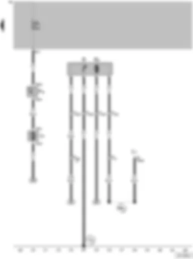 Wiring Diagram  VW GOL 2003 - Radiator fan thermal switch - Fuel gauge sender - Fuel pump (pre-supply pump)