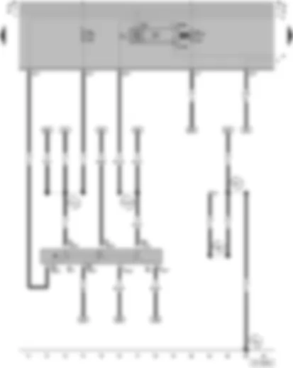 Wiring Diagram  VW GOL 2005 - Interruptor das luzes intermitentes/indicadores de direção - Comutador manual de luz alta e baixa (máximos e médios) e da buzina óptica - Relé da luz de advertência