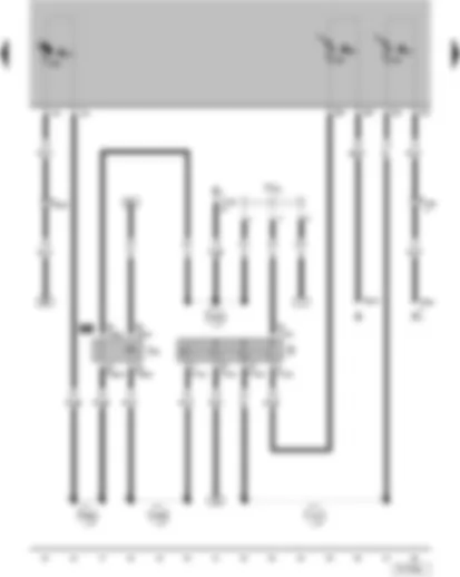 Wiring Diagram  VW GOL 2009 - Ignition/starter switch - X-contact relief relay - terminal 30 wiring junction