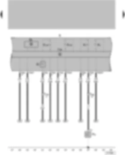 Wiring Diagram  VW GOL 2014 - Oil pressure switch - fuel gauge - rev. counter - control unit in dash panel insert - alternator warning lamp - oil pressure warning lamp - reserve fuel warning lamp