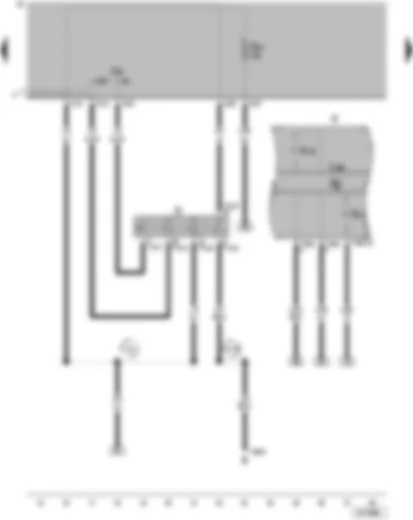 Wiring Diagram  VW GOL 2014 - Ignition/starter switch - X-contact relief relay - control unit in dash panel insert - dash panel insert - alternator warning lamp - airbag warning lamp
