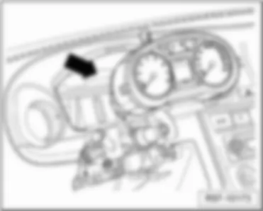 VW GOL 2013 Instrument cluster indicator control unit J285
