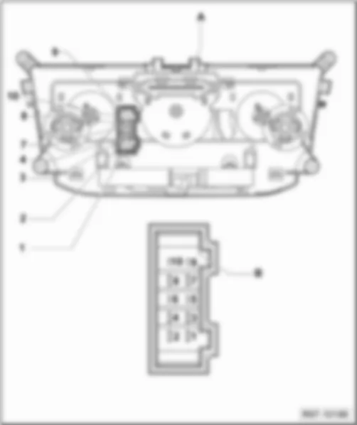 VW GOL 2014 Instrument cluster indicator control unit J285