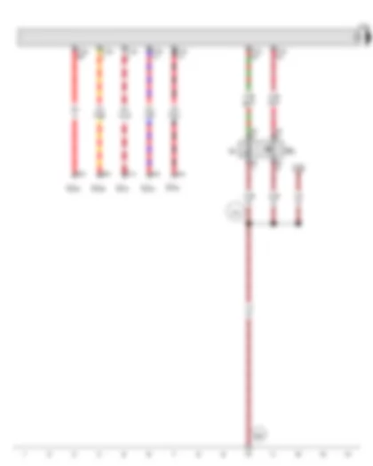 Wiring Diagram  VW GOLF A7 2015 - Hazard warning light switch - Onboard supply control unit