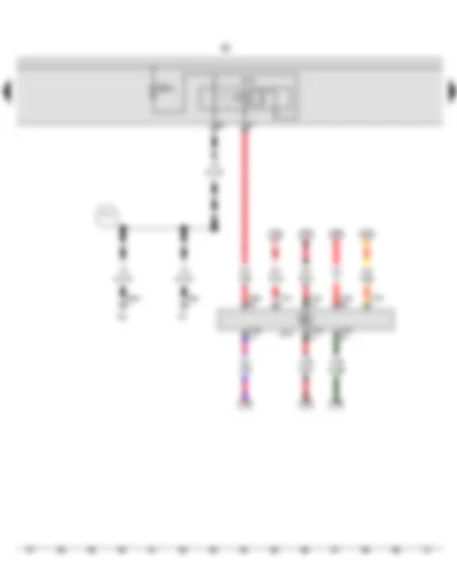 Wiring Diagram  VW GOLF A7 2015 - Horn relay - Fuse holder B