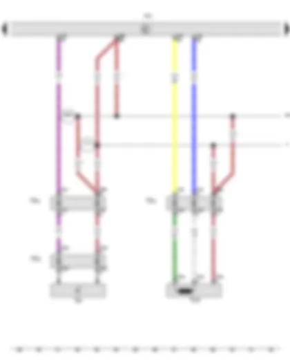 Wiring Diagram  VW GOLF A7 2015 - Driver side belt switch - Airbag control unit - Side airbag igniter on driver side