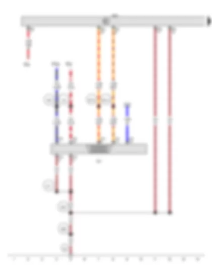 Wiring Diagram  VW GOLF A7 2015 - Data bus diagnostic interface - Diagnostic connection