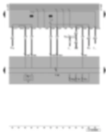 Wiring Diagram  VW GOLF CABRIOLET 2002 - Dash panel insert - digital clock - warning lamps