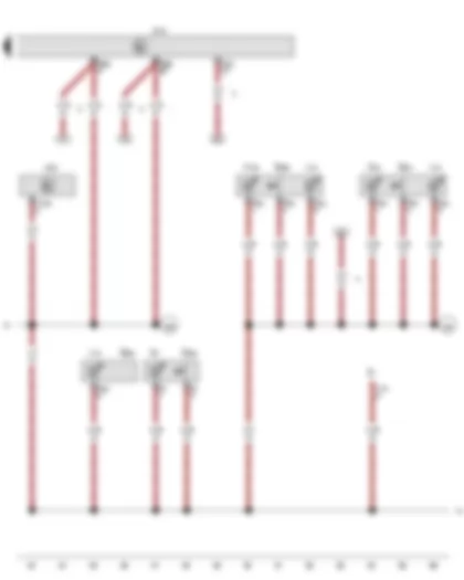 Wiring Diagram  VW GOLF CABRIOLET 2012 - Earth connection 1 - in main wiring harness - Earth connection 23 - in main wiring harness - Earth connection 29 - in main wiring harness