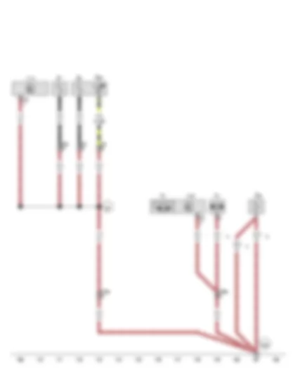 Wiring Diagram  VW GOLF CABRIOLET 2012 - Earth connection 1 - in seat heating wiring harness - Earth point - in front left footwell