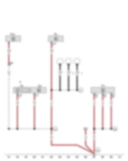 Wiring Diagram  VW GOLF CABRIOLET 2012 - Earth connection 2 - in radio wiring harness - Earth connection 5 - in main wiring harness - Earth connection 6 - in main wiring harness - Earth point (audio) - front below centre console